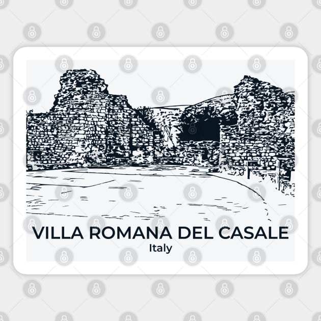 Villa Romana del Casale - Italy Magnet by Lakeric